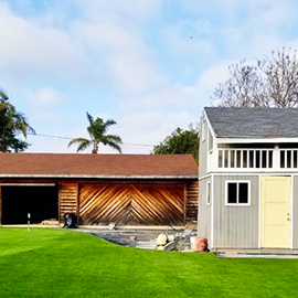Back Yard with Artificial Grass