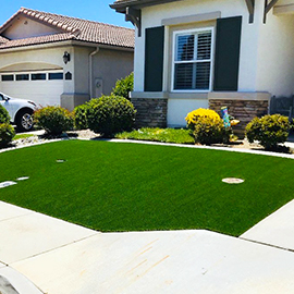 Front Yard with Artificial Grass