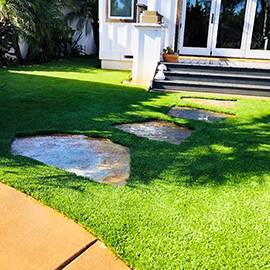 Stone Path with Artificial Grass
