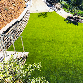 Back Yard with Artificial Grass