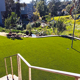Back Yard with Artificial Grass